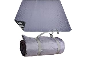 ALLBFENG Waterproof Picnic Blanket 80 * 80 in Portable with Carry Strap for Beach Mat or Family Outdoor Camping Party, Park Blanket for Grass Park, Hiking, Travel