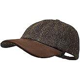 Munro - Premium Baseball Cap - Harris Tweed and Nubuck Leather