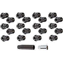 Amazon.com: Rays W1712125B Black (M12 x 1.25 Thread Size) Hex Lock 