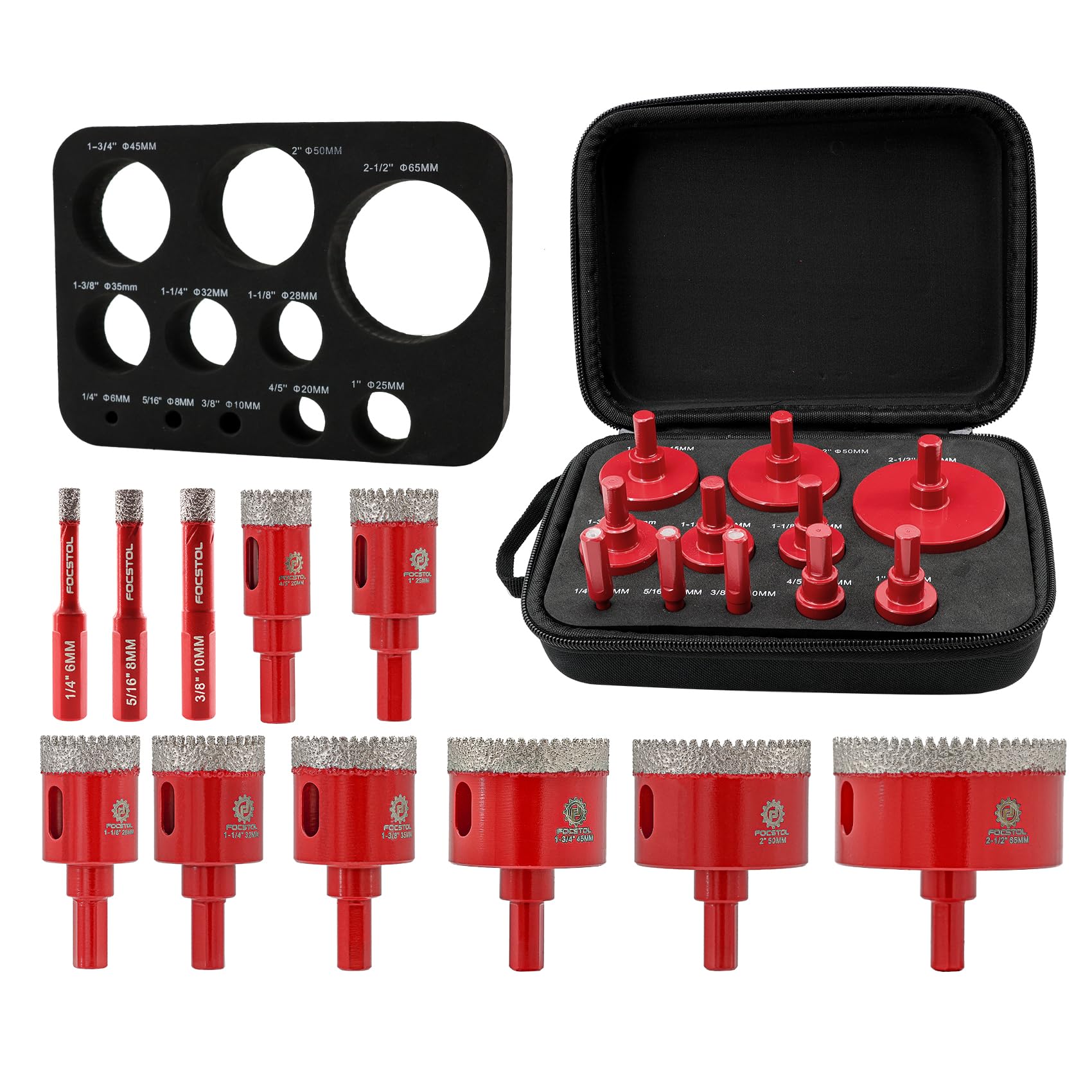 Diamond Core Drill Bit Set - FOCSTOL 11pcs