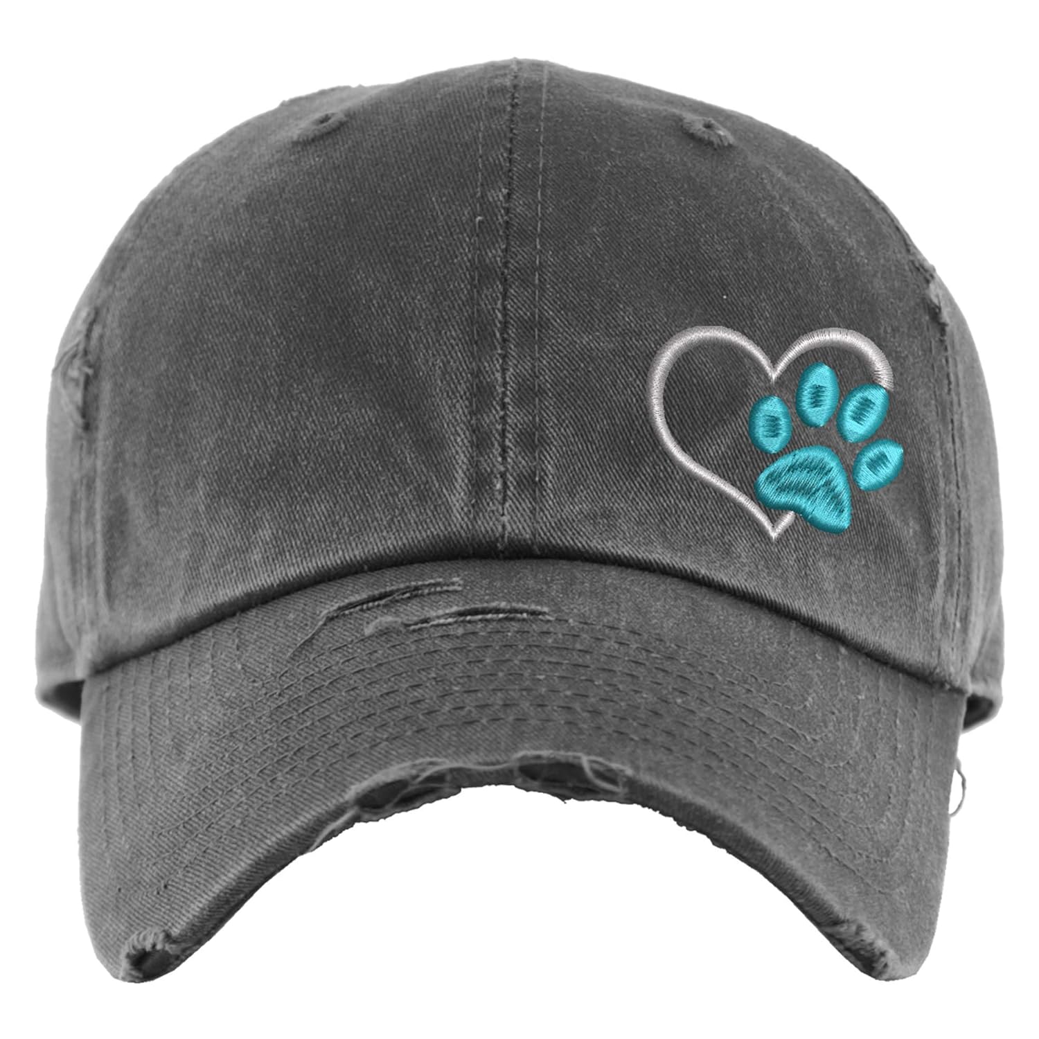 baseball cap with dog on it