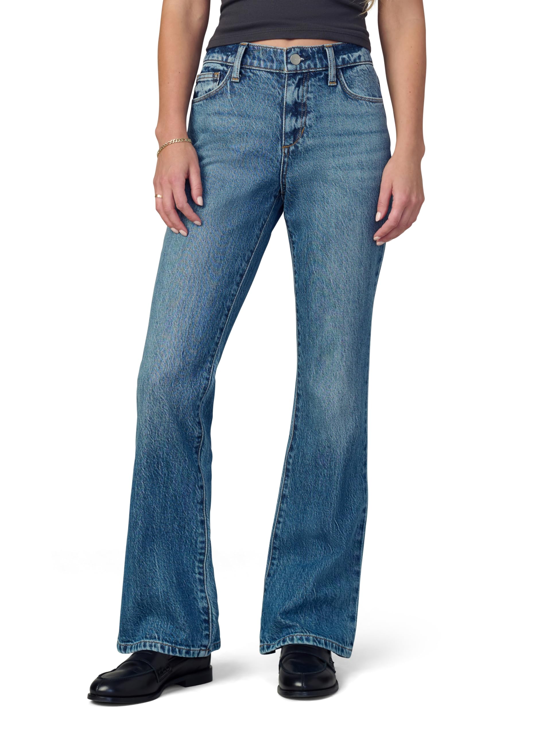 Joe’s Jeans Women’s The Provocateur Petite Mid Rise Bootcut Jean, Delight, 34