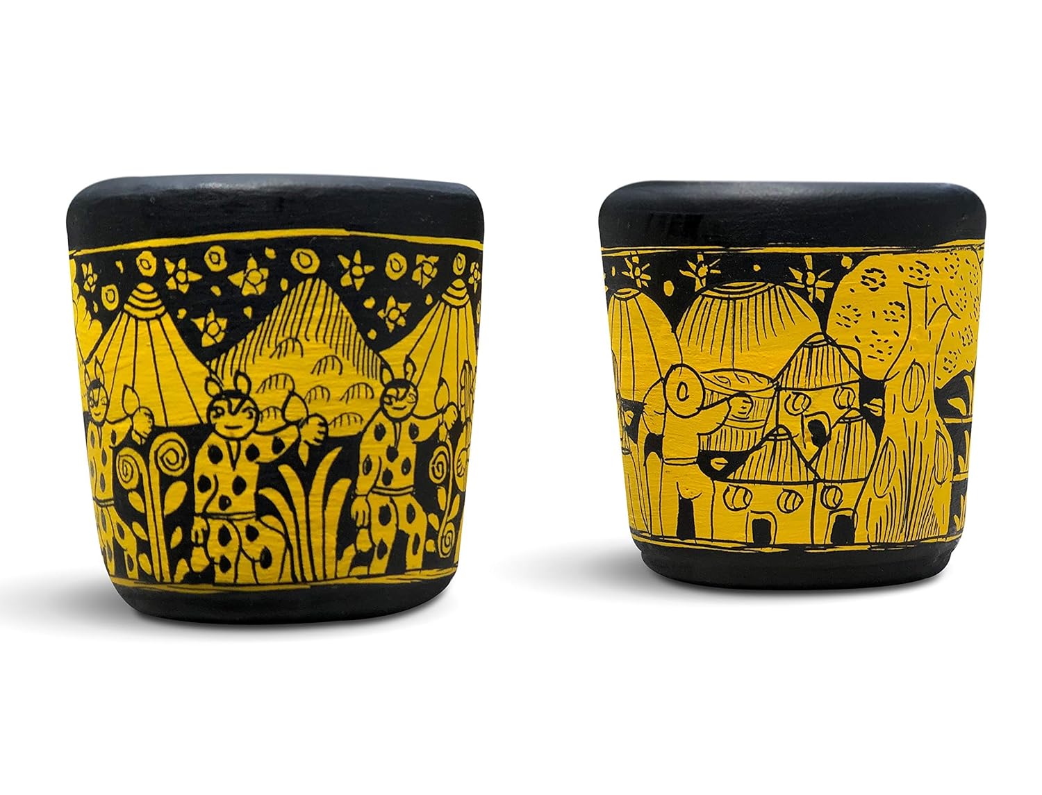 Handmade Tequila or Mezcal Shot Glasses, Set of 2, Hand