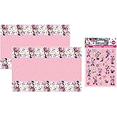 Minnie Mouse Party Supplies Extravaganza! Exclusive Minnie Mouse Party Bundle: 2 Tablecloths, 100 Stickers – Perfect for Birt