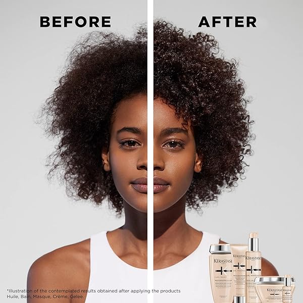 KÉRASTASE CURL MANIFESTO GELEE CURL CONTOUR HAIR SERUM, ENHANCES CURL DEFINITION WITHOUT CRUNCH, ANTI-FRIZZ WITH SHEA BUTTER FOR ALL WAVY, CURLY, VERY CURLY & COILY HAIR, 5.07 FL OZ