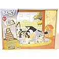 Bluey 5 Wood Puzzles with Storage Box, 72 Exclusive Mickey Mouse Clubhouse Stickers and Star Wars 300+ Stickers Bundle for Kids - Ages 3 and Up