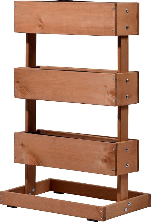 dobar 58525e - Jardinera Vertical con 3 macetas separadas, bancal ...