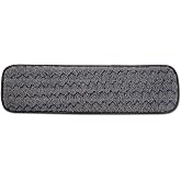 Rubbermaid Commercial Products HYGEN Microfiber Wet Mop Head Pad, 18 Inch, Microfiber Head, Grey, for Janitorial/Professional Cleaners and Heavy-Duty Industrial Floor Cleaning/Mopping/Scrubbing