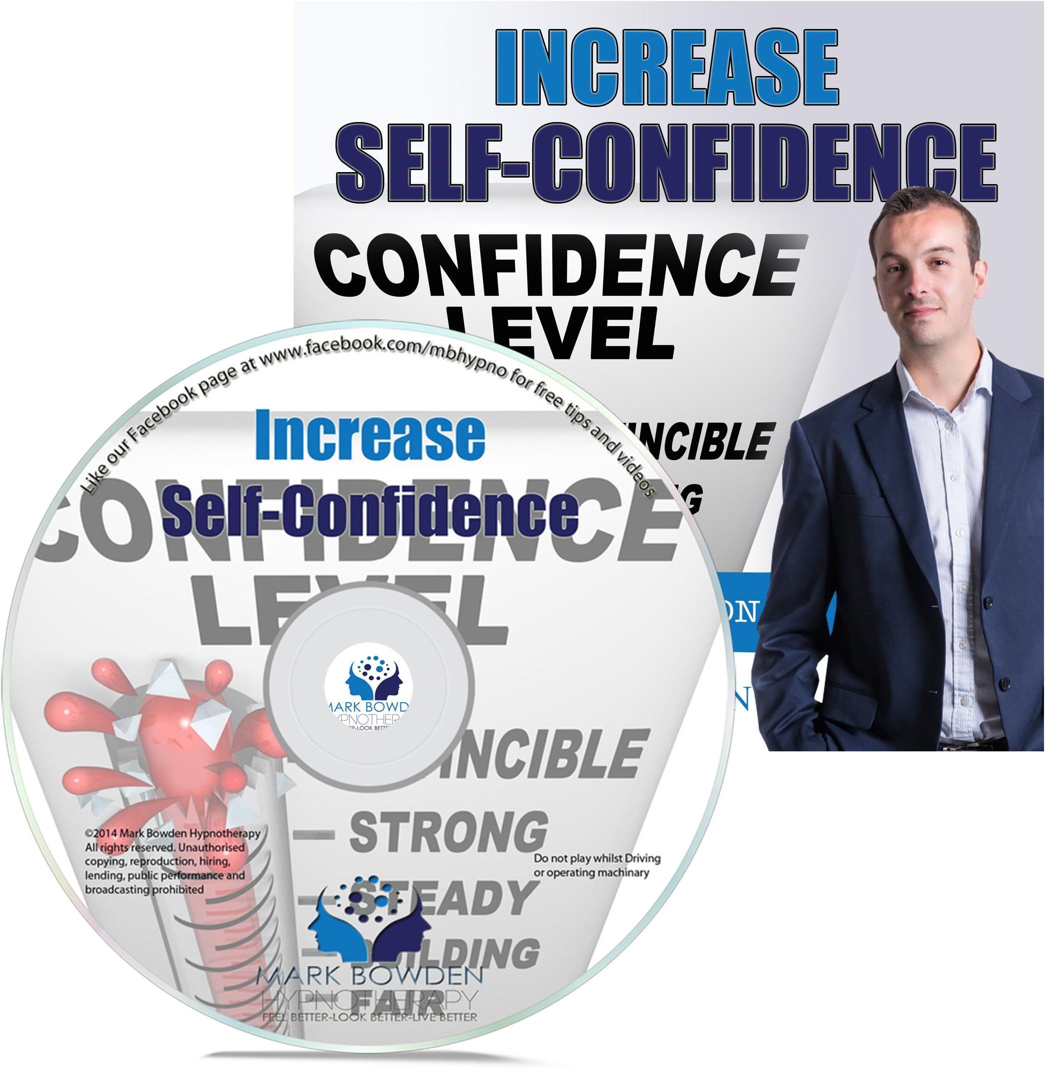 Increase Self Confidence Self Hypnosis CD / MP3 and APP (3 in 1 Purchase!) - Hypnotherapy CD to be Confident and Improve Your Self Esteem