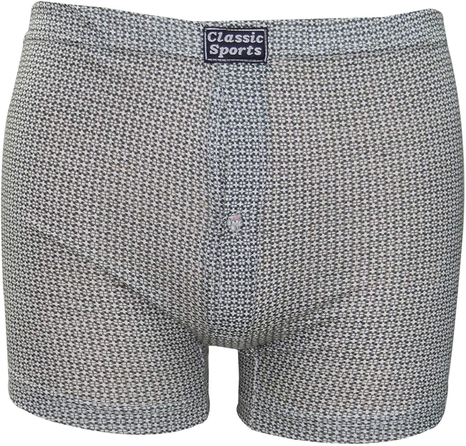 Men Big Size Classic Sports Button Fly Trunks Underwear Amazon.co.uk