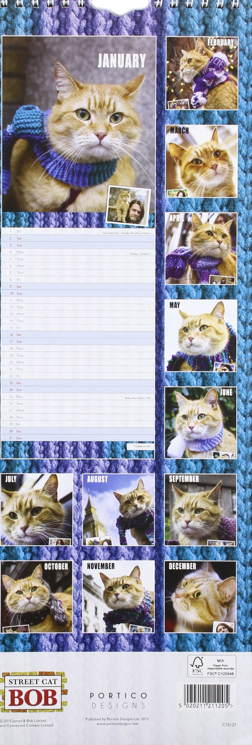 Street Cat Bob Calendar 2022 Street Cat Bob Slim Calendar: 0787721861225: Amazon.com: Books