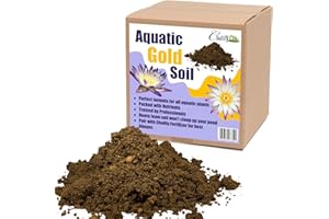 Chalily Aquatic Gold Soil Perfect for Water Lilies, Lotus, and All Aquatic Plants Packed with Nutrients Aquatic Soil is Great for Pond Plants 4 quarts