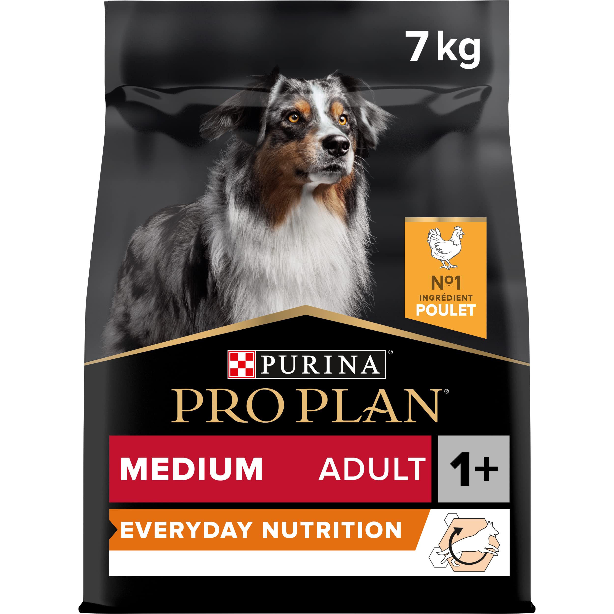 Pro Plan Medium Adult Dog Food with Optibalance, Rich in Chicken (7 kg) - Medium Size Adult Dog Food