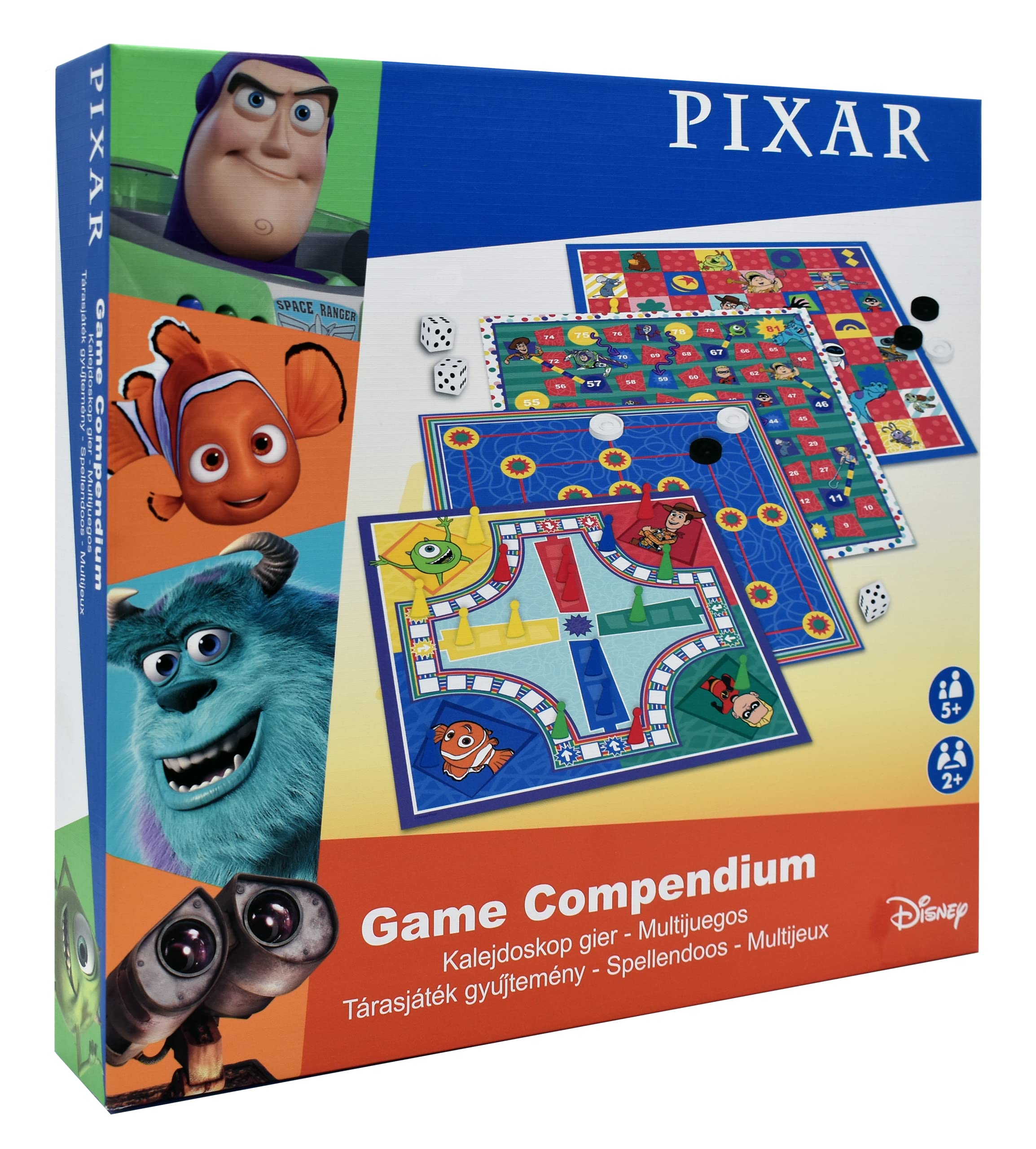 Disney | Pixar Game Compendium | 4 x Game Boards | Full Instructions Supplied | Ages 5+ |
