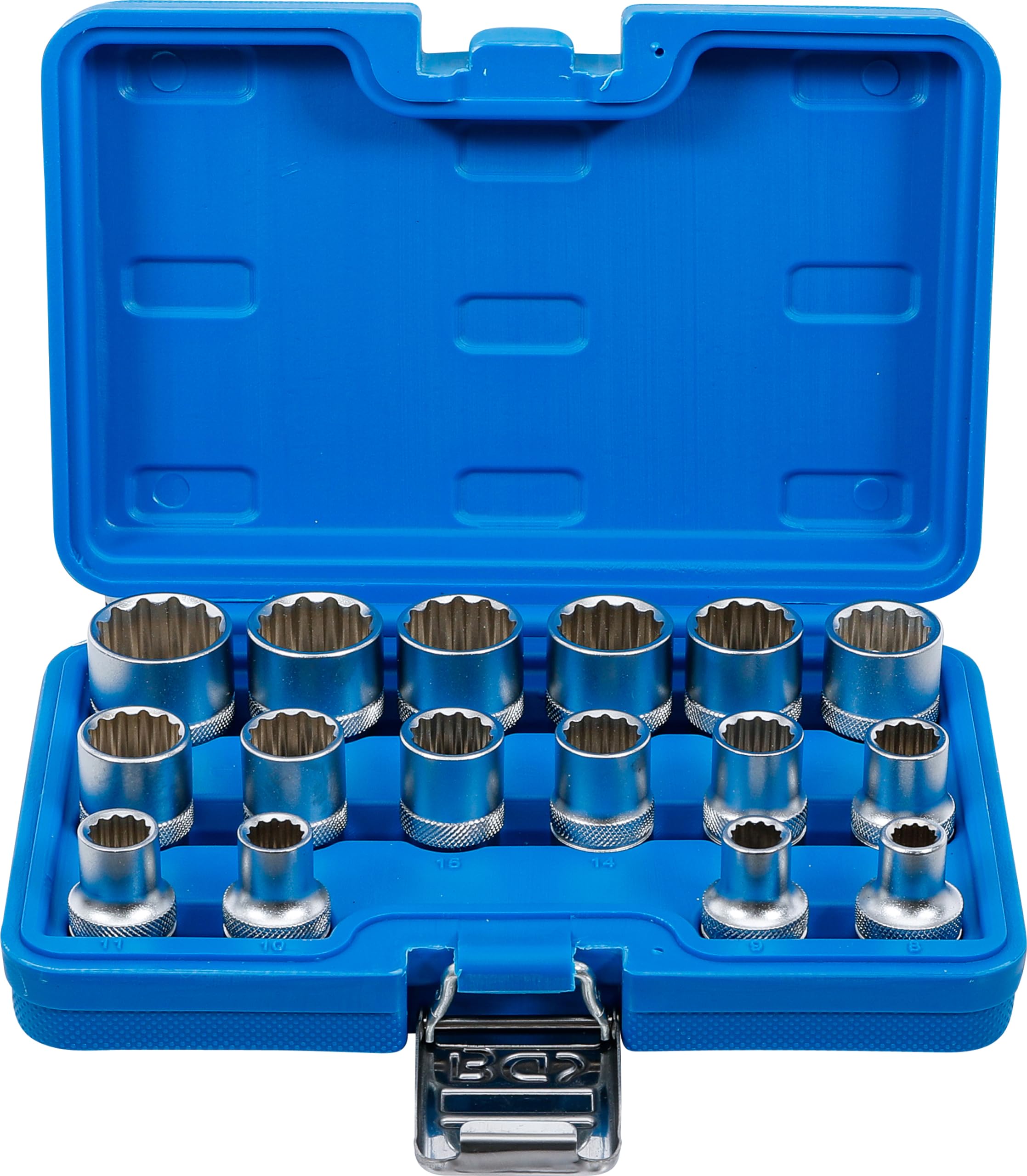 BGS 2226 | Socket Set, 12-point | 12.5 mm (1/2") Drive | 8 - 24 mm | 16 pcs.