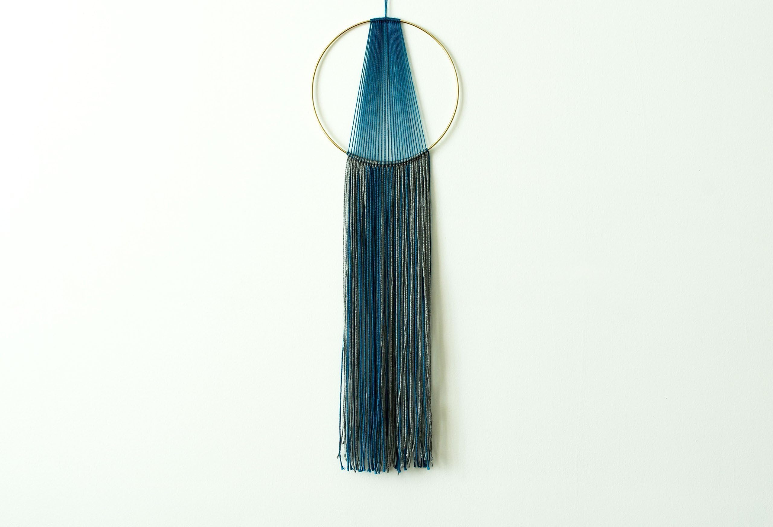 Blue Round Wall Hanging Tapestry