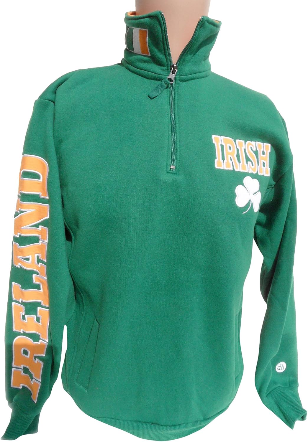 Ireland Quarter Zip Sweatshirt, XLarge Clothing
