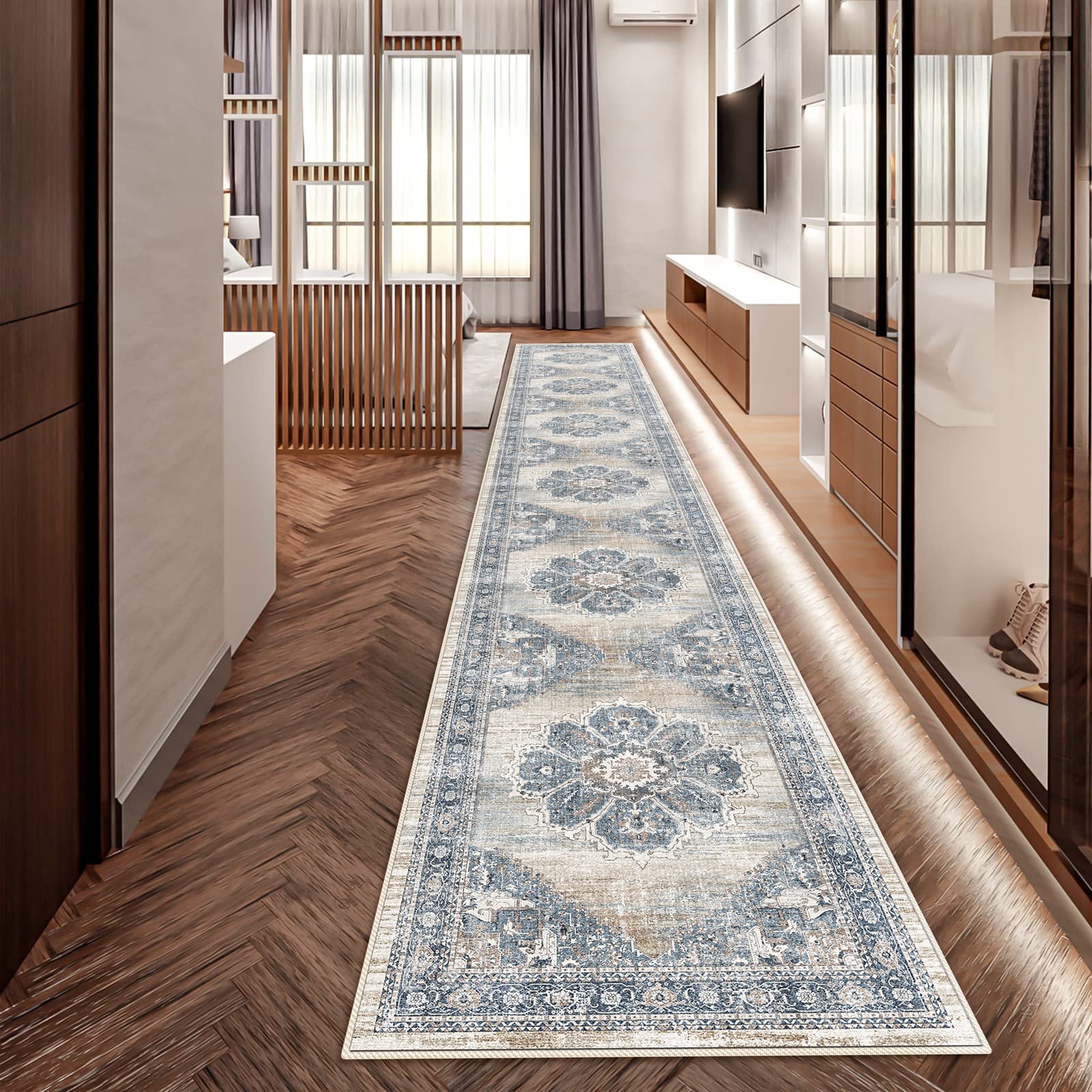 YOUFORTONG 2x12 Runner Rus for Hallways Soft Kitchen Rug Non Slip Rug ...