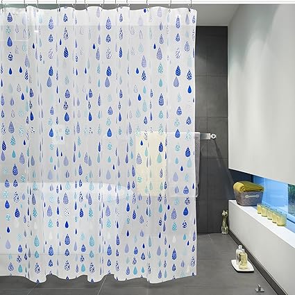 Kalokelvin Shower Curtain Semi Transparent Mould Proof Resistant