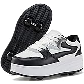 ANEFUN Roller Skate Shoes for Kids Boys Girls Sneakers with Detachable Wheels Sport Shoe