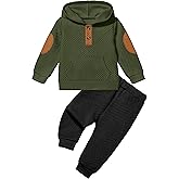 Oranchids Toddler Baby Boy Clothes Long Sleeve Hoodie Sweatshirt Tops and Pants Sweatsuit Set Fall Winter Outfits 1-5T