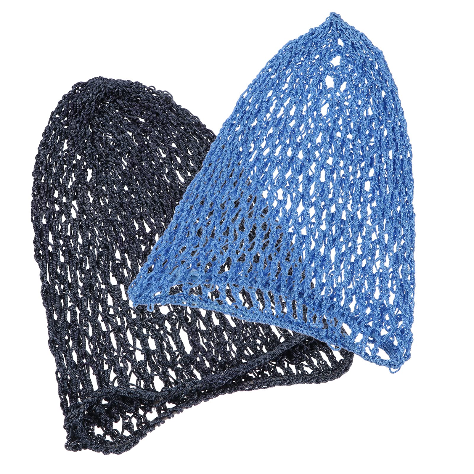 Lurrose 2pcs Crochet Hair Net Cap, Snood Hair Net Sleep Cap Snood Cover Knit Hairband for Women Sleeping