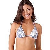 Roxy Women's Bikini Top – Adjustable Straps, Removable Pads, UPF 50+, Quick-Dry, Swimwear Top, Beachwear