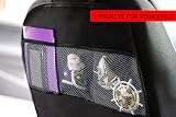 ADEPTNA Car Organizer Kick Mat 2 Pack 3 Mesh Pockets Seat Protector 65x44 view 2