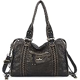 Angel Kiss Hobo Bags For Women Vegan Leather Hobo Satchel Handbags Large Tote Purses Shoulder Bag