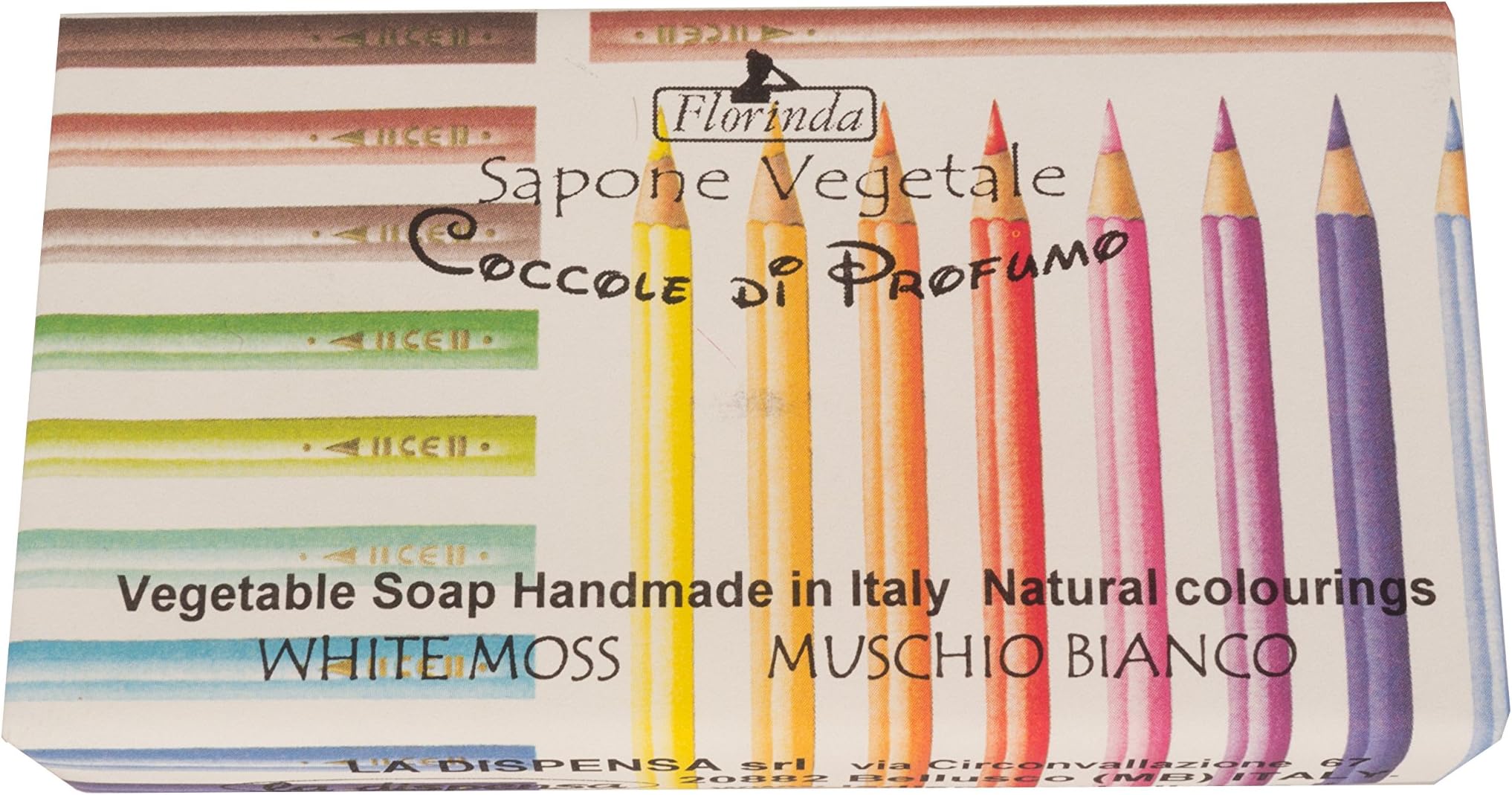 Florinda Sapone Children Vegetale Soap, Pencils Cotton Flower 100 g
