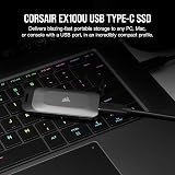Corsair EX100U 1TB Portable USB Drive Type C Gen2 x2 20Gbps 1600MBs Read Black view 2