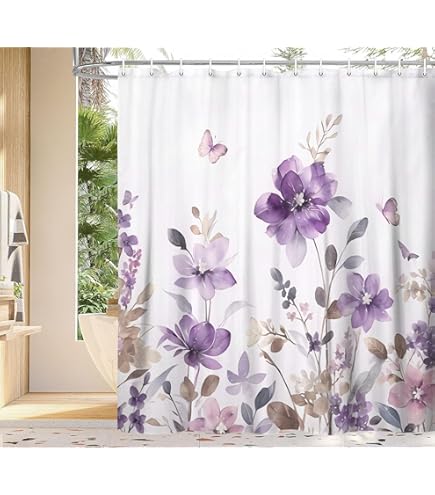 Cortinas de Baño de Mariposas