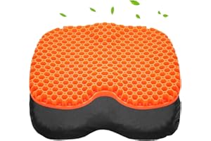 Bilbear Anti Slip Gel Kayak Seat Cushion Breathable U Shape Seat Pad for Sit in Kayaks, Canoe, Boat and Fishing,Waterproof Inflatable Thicken Seat Cushion for Kayak Accessories Equipment