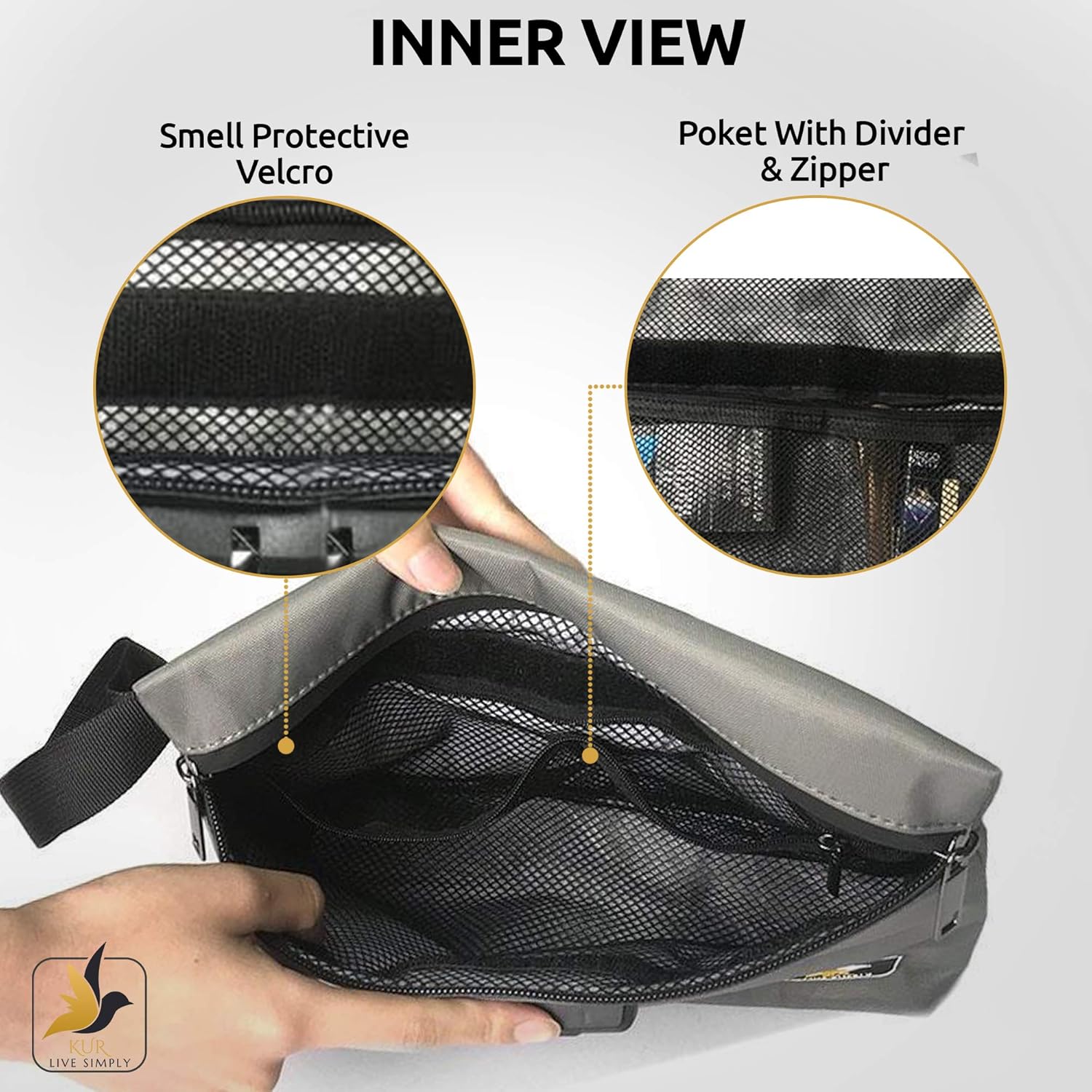 PREMIUM Smell Proof Bag Case 11 x 7.5 SmellProof Case w SECURE LOCK