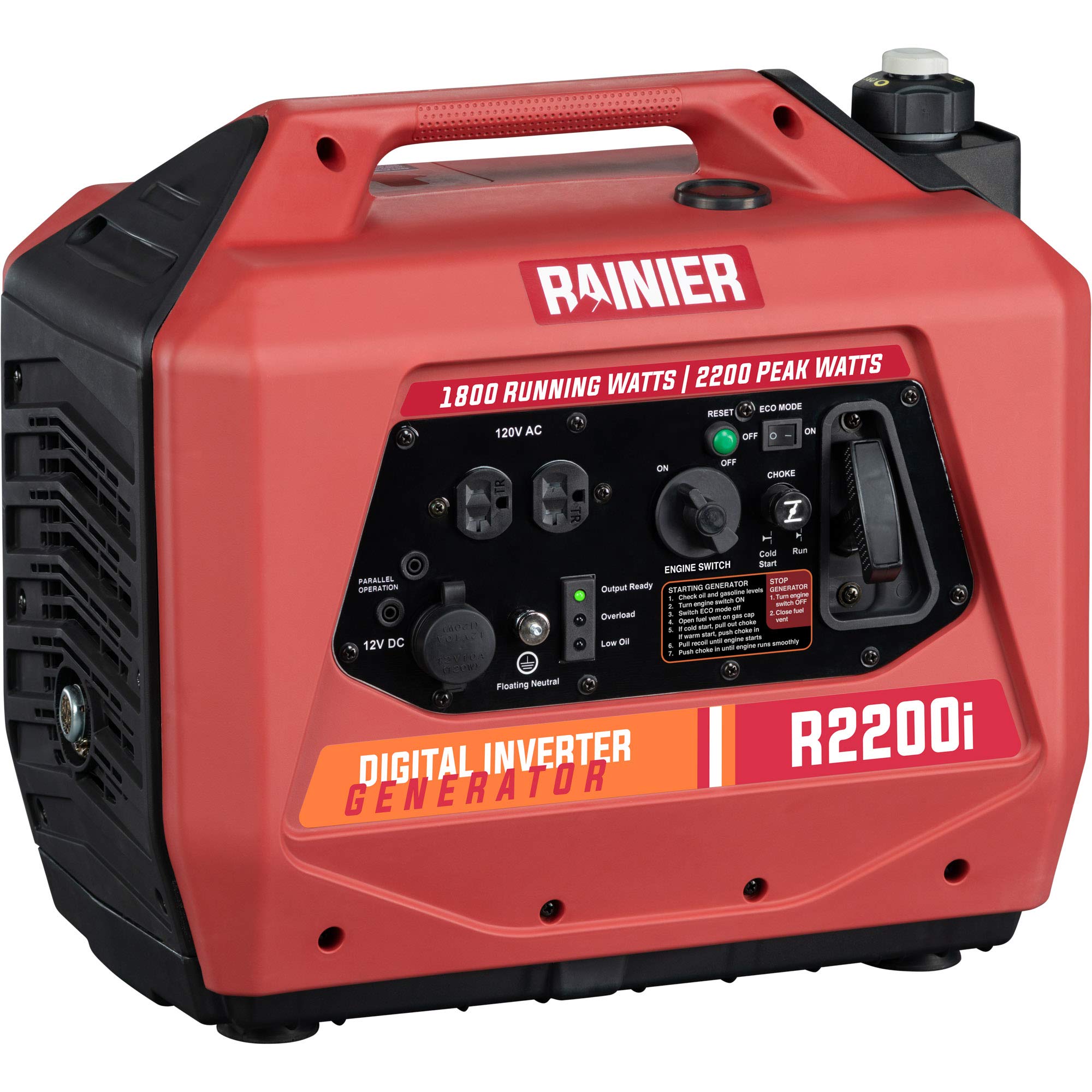 Rainier Outdoor Power Equipment R2200i Super Quiet Portable Inverter