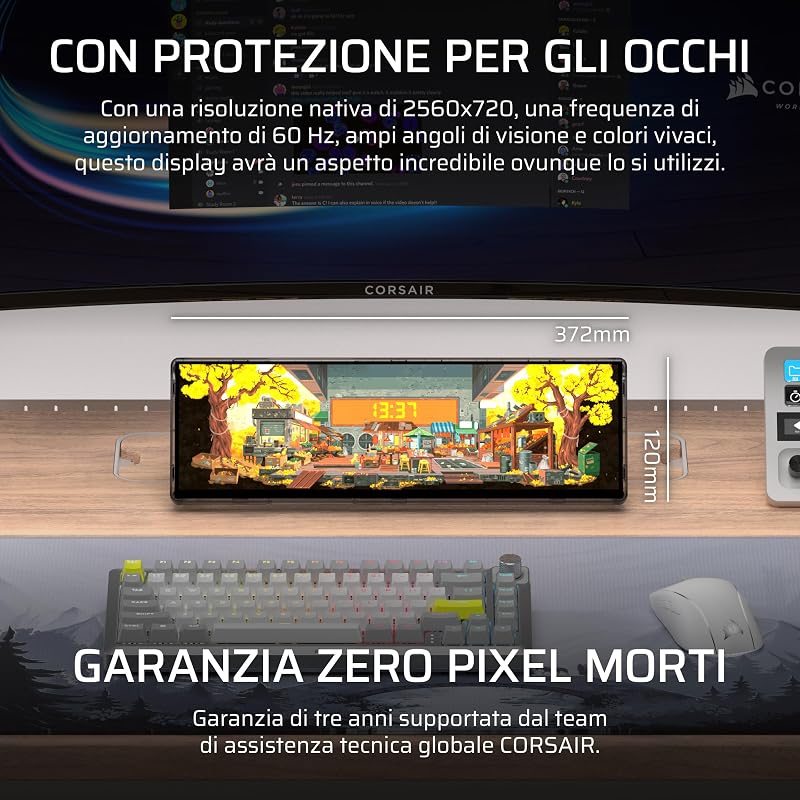 XENEON EDGE da 14,5" Touchscreen LCD – Crystal