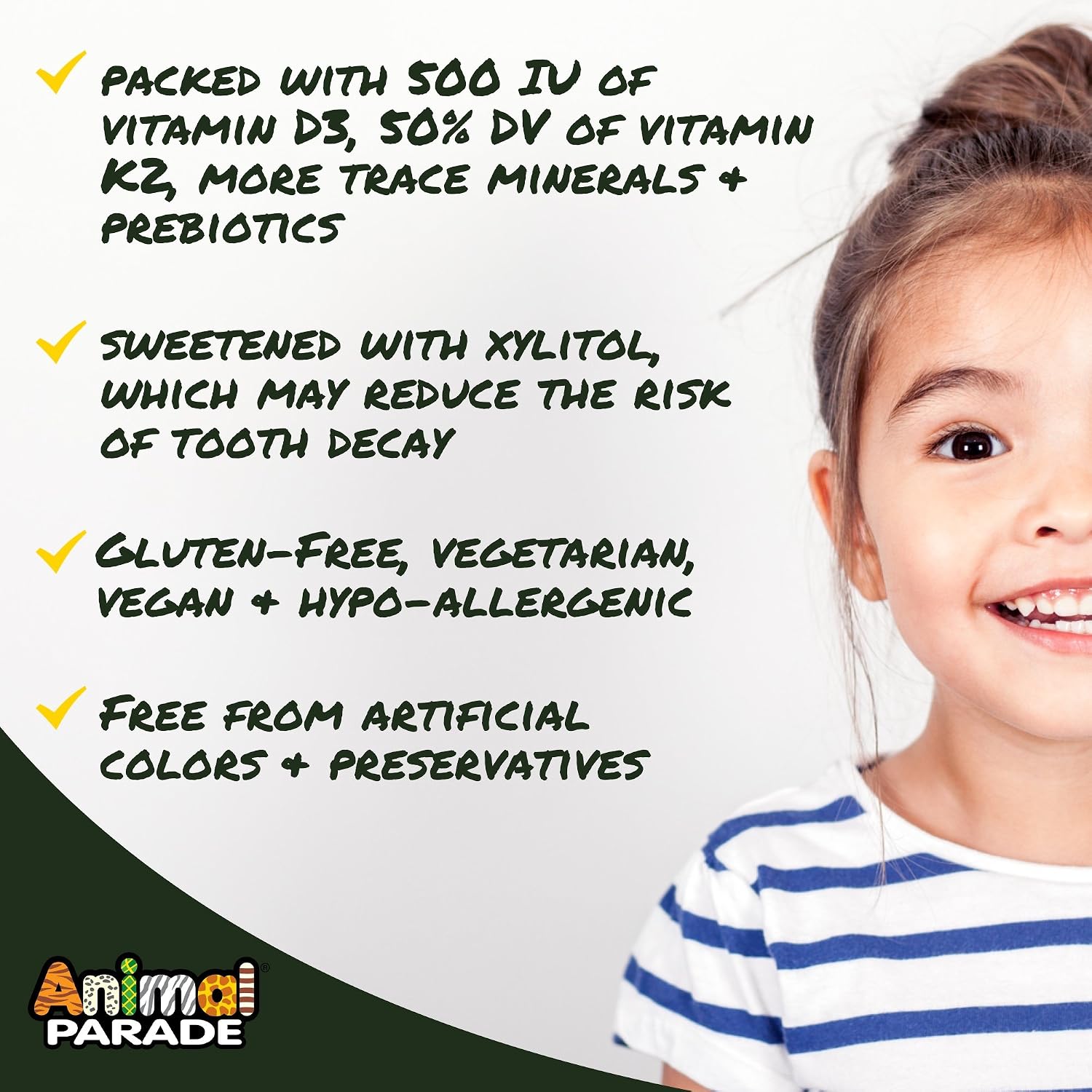 NaturesPlus Animal Parade Gold Liquid Multivitamin, Plant Based Kids' Vitamin and Mineral Complex - Image 5