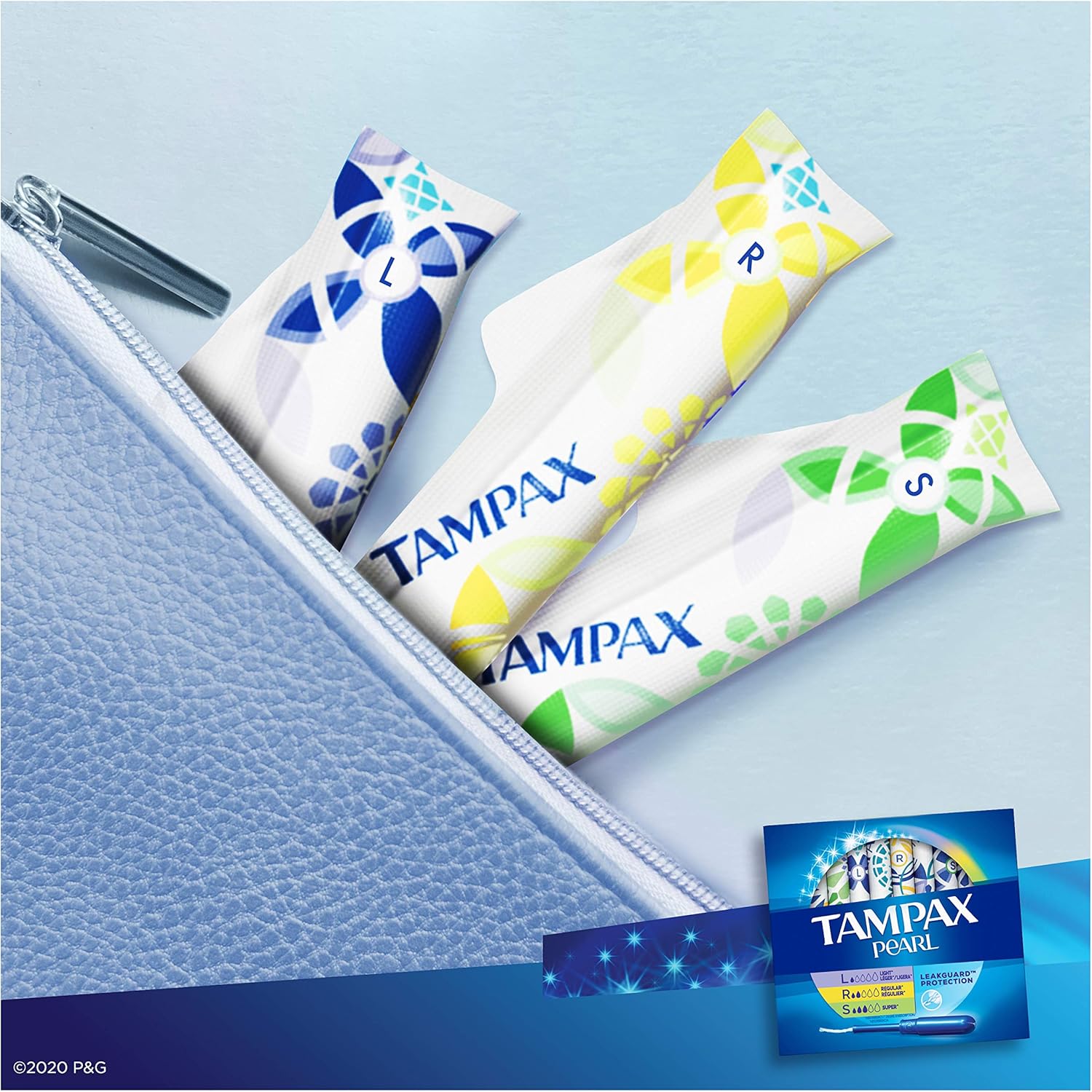 Tampax Pearl Plastic Tampons, Light/Regular/Super Absorbency Multipack, 188 Count, Unscented (47 Count, Pack of 4 - 188 Count Total) - Packaging May Vary: Health & Personal Care