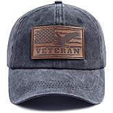 Czantyyn American Flag Veteran Hats for Women Men, Adjustable Cotton Veterans Day Baseball Cap