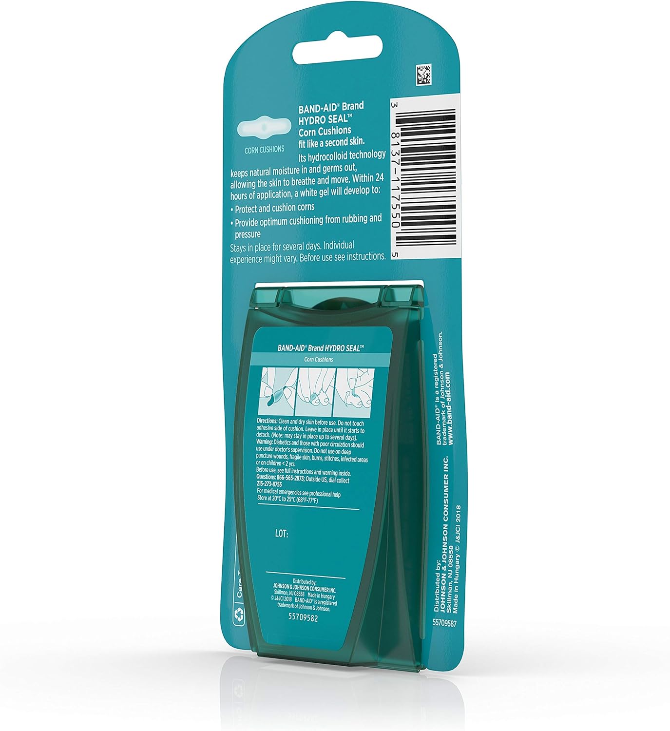 Band-Aid Brand Hydro Seal Corn Cushion Bandages, Waterproof Corn Pads, Medium, 10 ct: Health & Personal Care