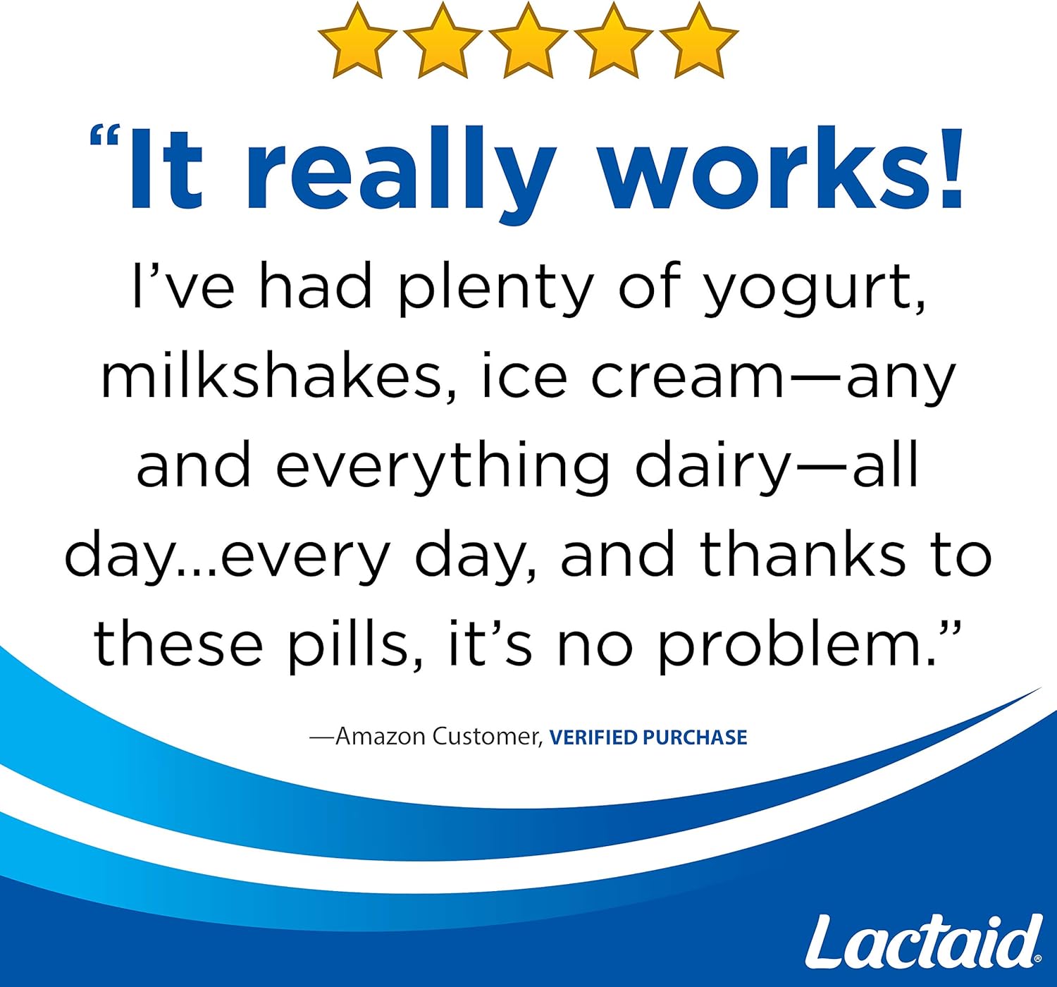 Lactaid Original Strength Lactose Intolerance Relief Caplets with Natural Lactase Enzyme, 120 ct: Health & Personal Care