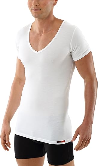 maglietta bianca scollo av