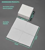 Le Nappage FSC 50 Napkins Fuchsia Pink 2-Ply 33 x 33 cm view 3