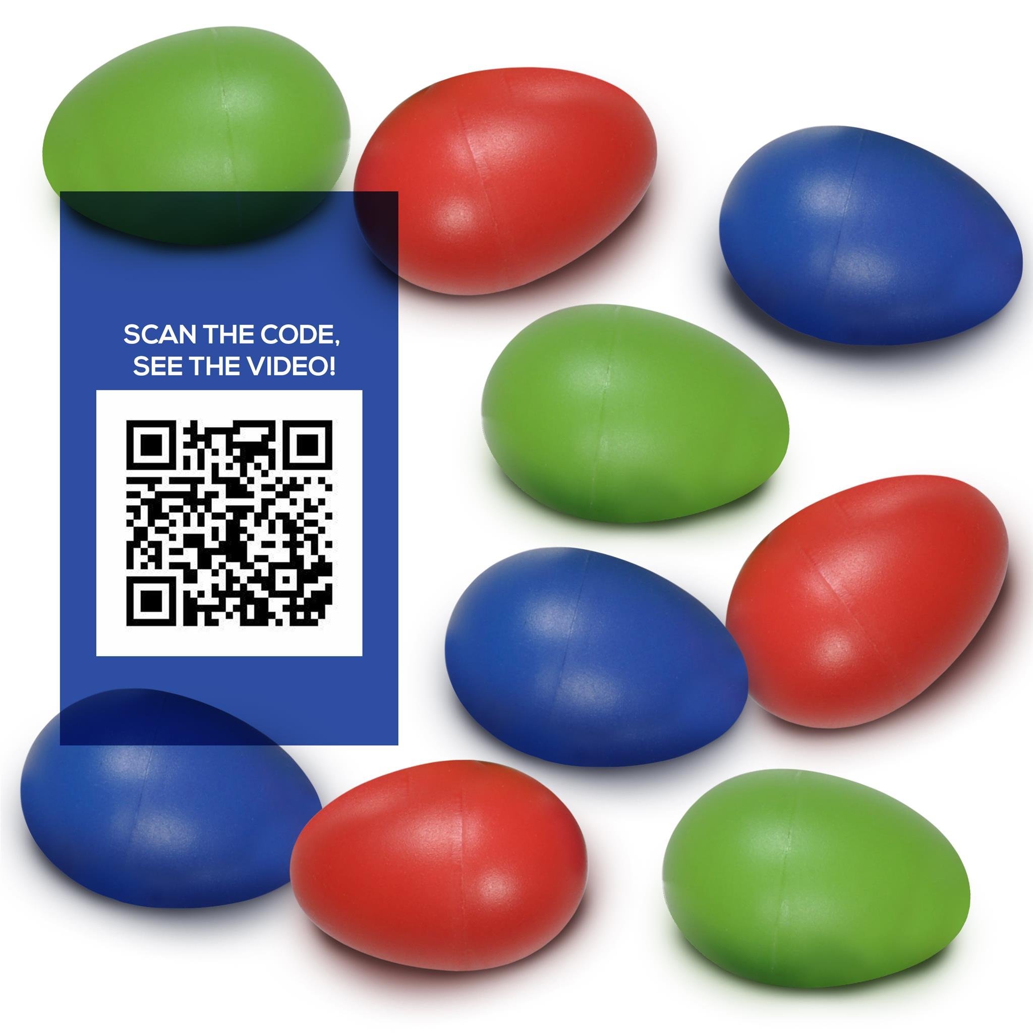 Egg Shakers NO LEAD PELLETS! KID-SAFE BEANS! (1 Dozen, 12 Pack) Durable ABS Plastic Musical Percussion Instrument – BPA-FREE Toy Shaker Rattle Maracas For Kids, Children, Toddlers, Babies, Infants