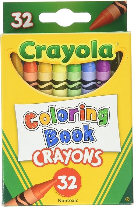 Download Amazon Com Crayola 32 Count Coloring Book Crayons 52 0952 Toys Games