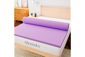 AIRENSKY 2 Inch Memory Foam Mattress Topper, Cooling Gel Mattress Topper for Twin (39"x75") Size Bed, Soft Mattress Topper,Back Pain Pressure Relief, Ventilated, No Flavor, CertiPUR-US Certified