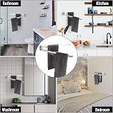 BGL Chrome Swivel Towel Rail Stainless Steel Wall Mounted 2 Arm view 7