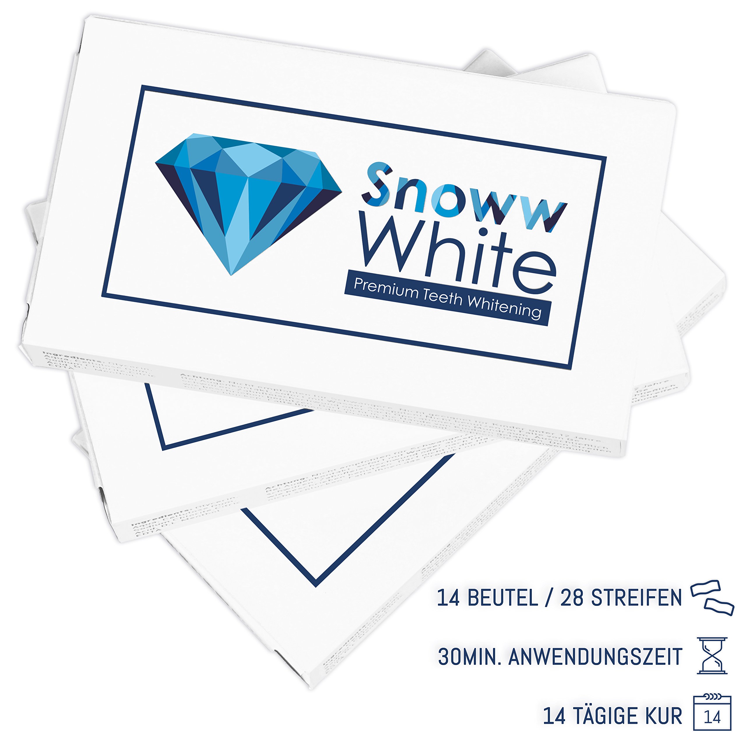 Premium Bleaching White Stripes - Schmerzfrei - Zweifacher Testsieger - Zähne Aufhellen - Zahnaufhellung Weiße Zähne