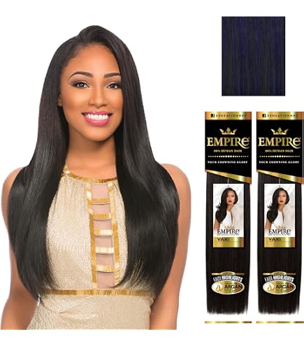 Amazon.com : Sensationnel Empire yaki human hair - Tangle Free