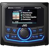 JVC KD-MR305BTS Marine Guage Receiver Weatherproof, 2.7 Inch LCD, Built in Amplifer, Bluetooth, Digital Media MP3 Player, No CD Player, USB Port, AM/FM/Weather Band Tuner, Rear Camera Input
